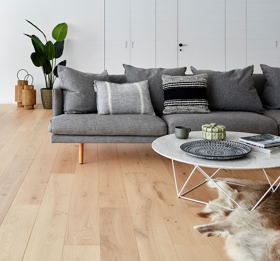 Timber floor in modern living room