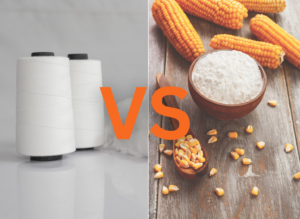 Polyester vs corn starch