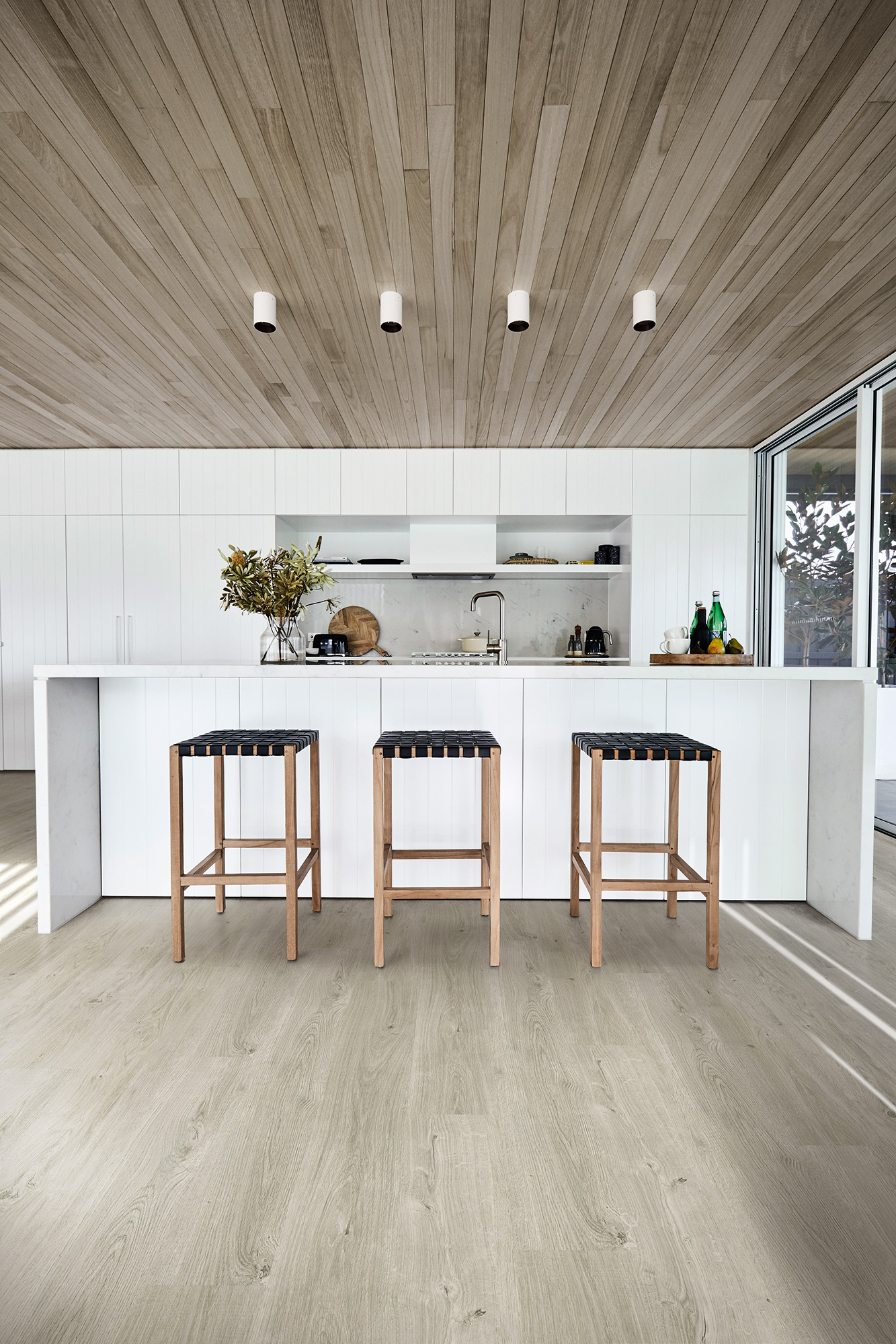 Titan Hybrid Flooring in kitchen area.