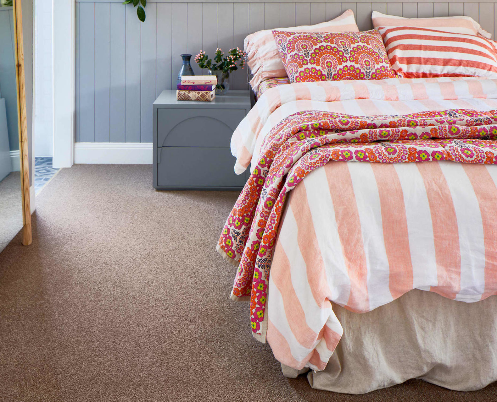 Hero image of carpet in a bedroom.