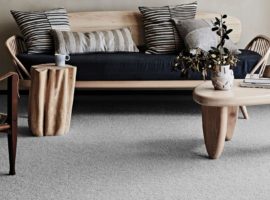 Wool carpet in a living room.