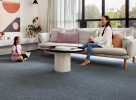 Family area with polyester carpet from redbooks.