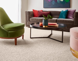 Wool carpet in a living room.